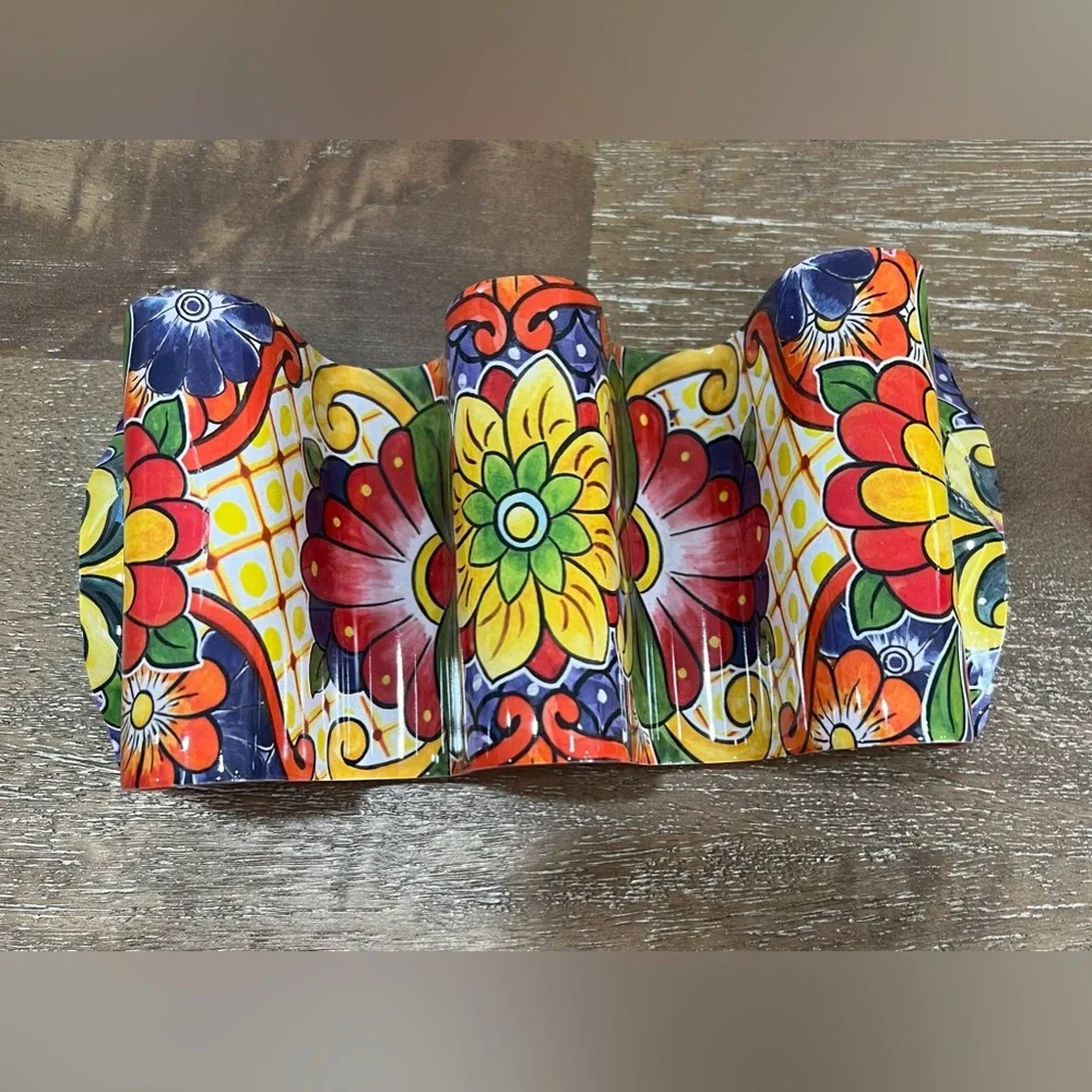 Colorful Floral Taco Holder - Picture 2 of 5